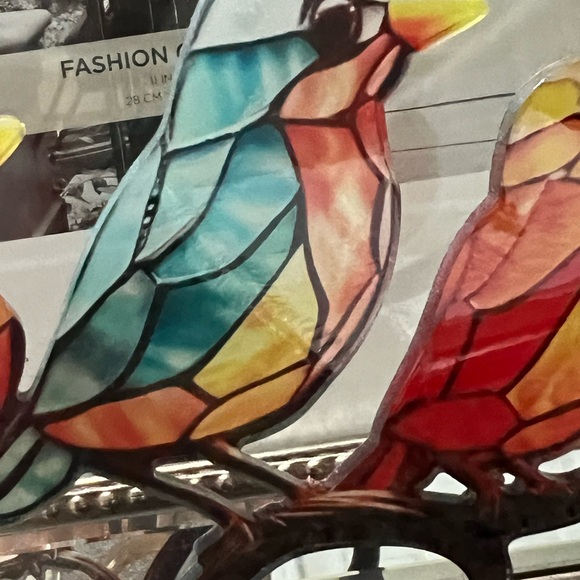 Stain acrylic bird on Branch. - Picture 4 of 11